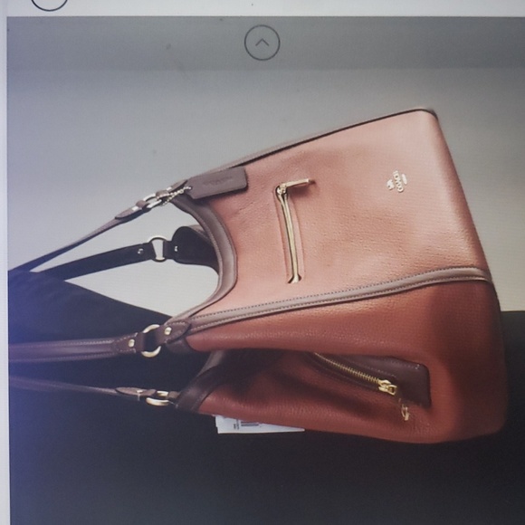 COACH Kristy Pebbled Leather Red 🍎 - Picture 15 of 15